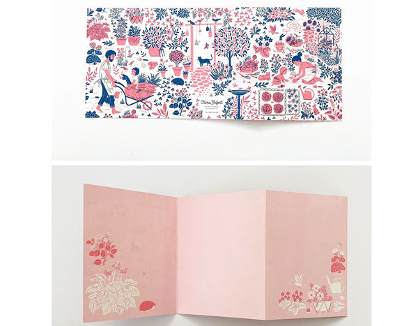 Gardeners / Tri Fold Greeting Card