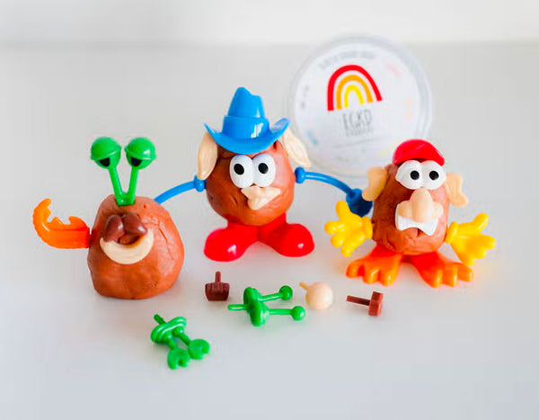 Mr. Dough-Tato Head (Root Beer) Sensory Play Dough Kit