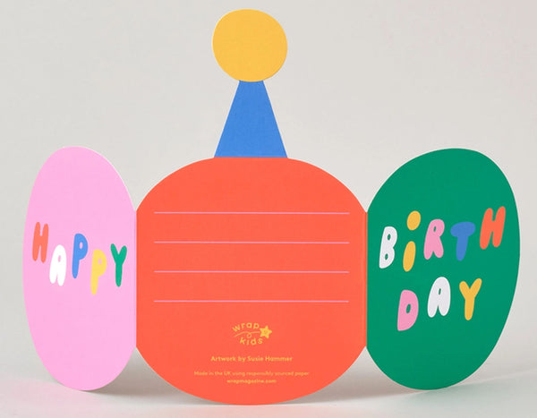 'monkey' Fold Out Kid's Birthday Card