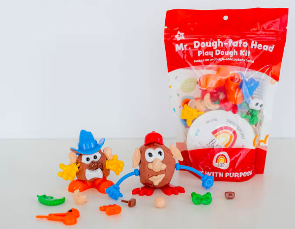 Mr. Dough-Tato Head (Root Beer) Sensory Play Dough Kit