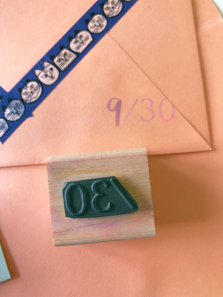 Mail More Love Rubber Stamps