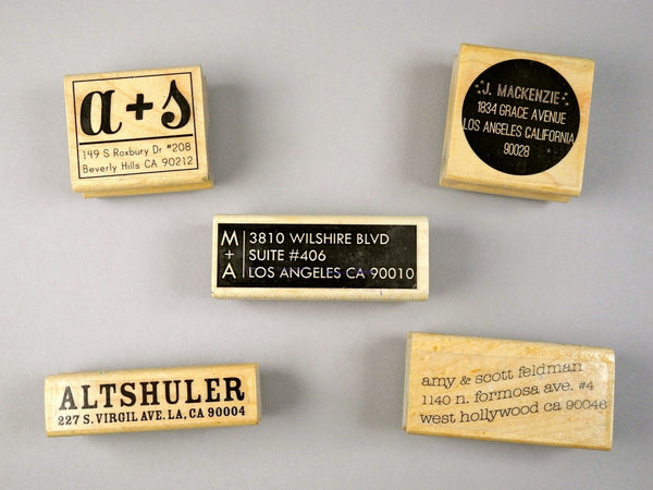 Custom Font Address Stamp