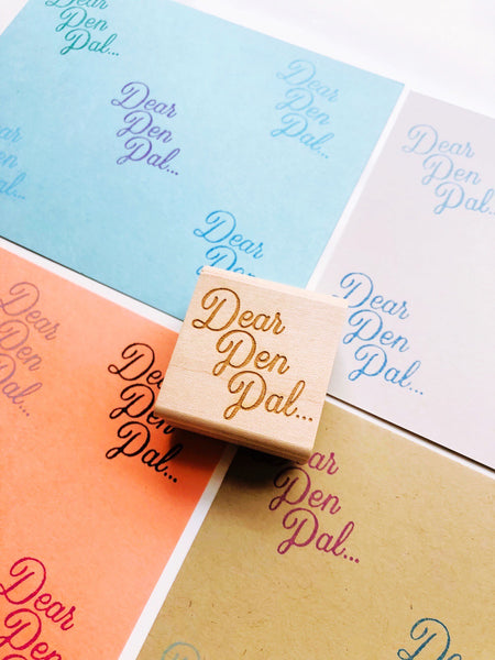 Mail More Love Rubber Stamps