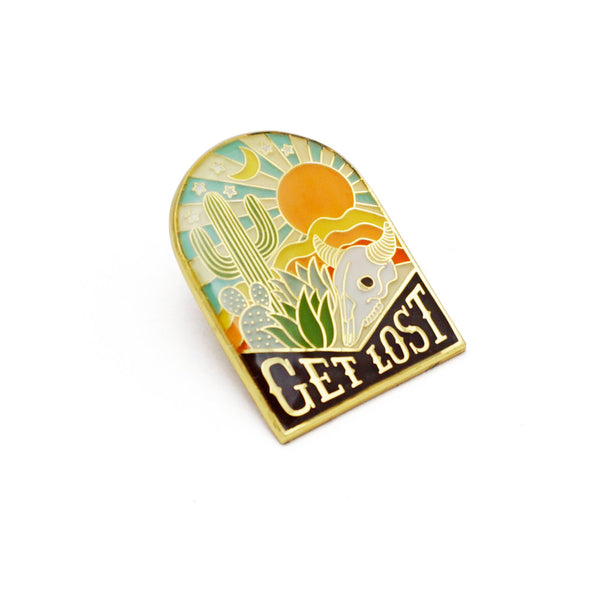 GET LOST ENAMEL PIN
