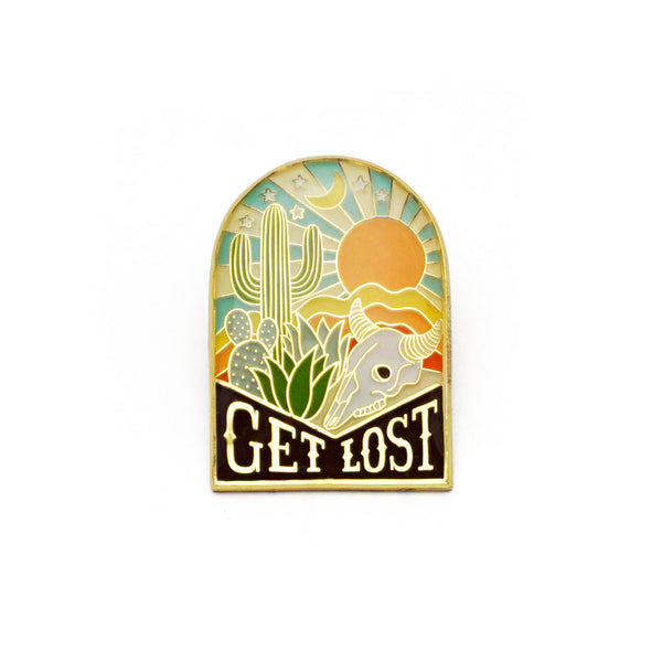 GET LOST ENAMEL PIN