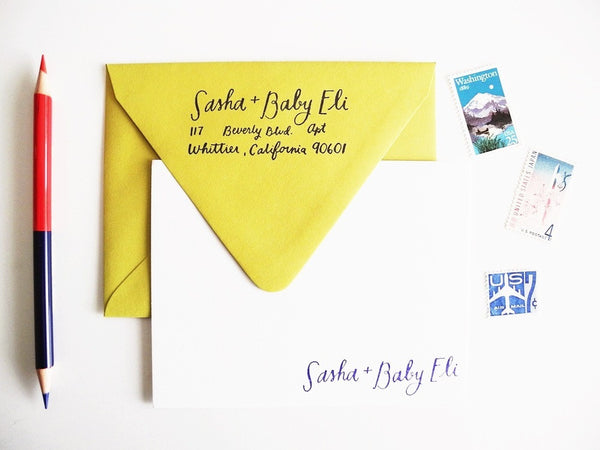 New Personalized Baby Stationery Set