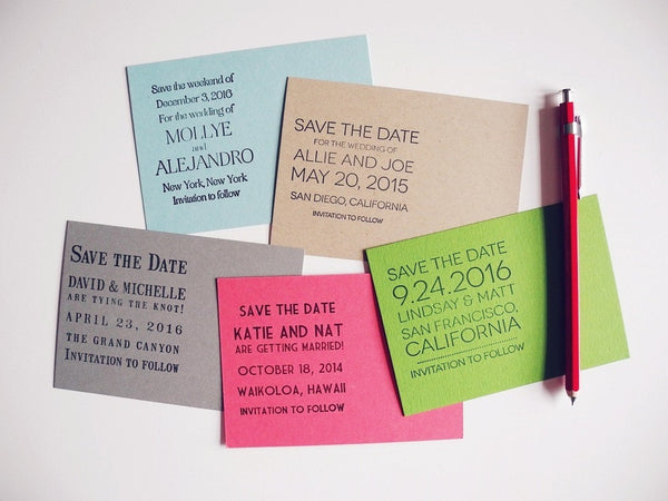 Custom Save the Date Stamp