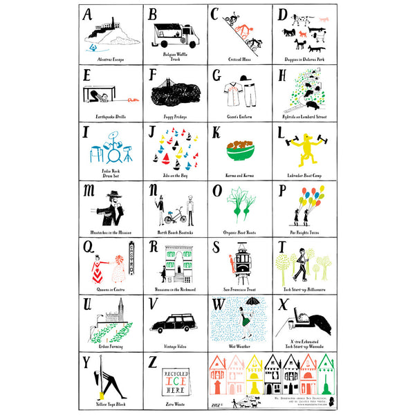 San Francisco ABC Art Print