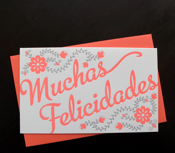 Spanish congratulations muchas felicidades