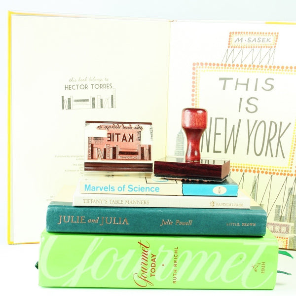 Personal library custom stamp