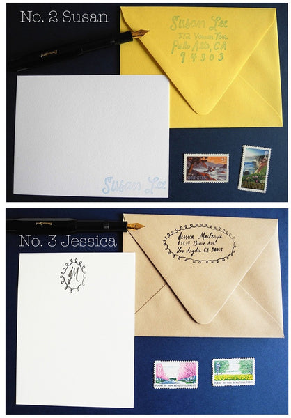 Custom calligraphy stamp gift set