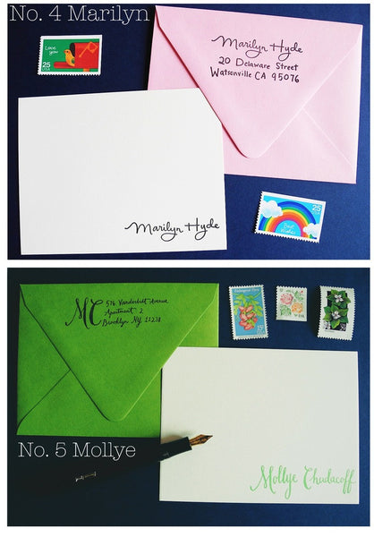 Custom calligraphy stamp gift set