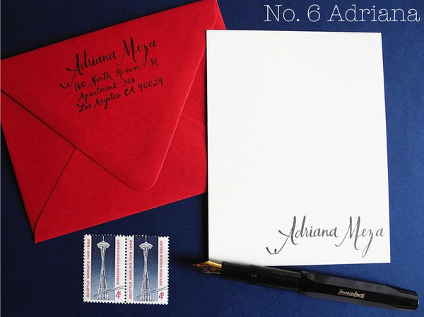 Custom calligraphy stamp gift set