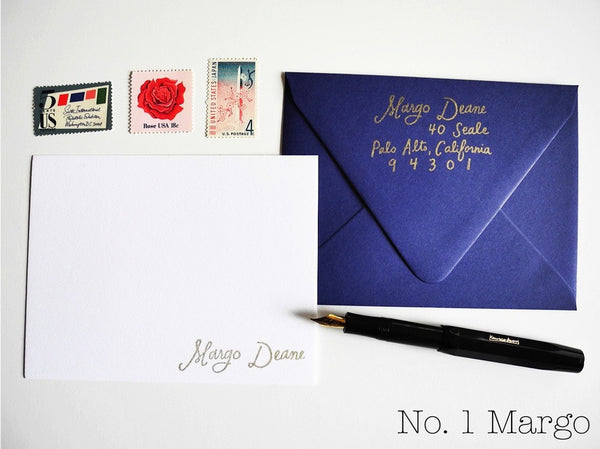 Custom calligraphy stamp gift set