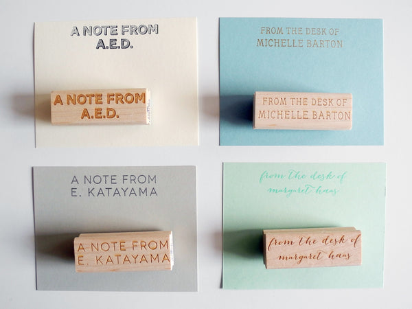 From The Desk Of Custom Rubber Stamp