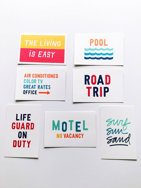 Surf Sun Sand Summer Vacation Card