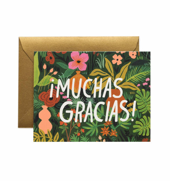 MUCHAS GRACIAS SPANISH THANK YOU Greeting Card