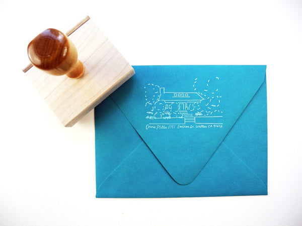 Custom House Return Address Stamp