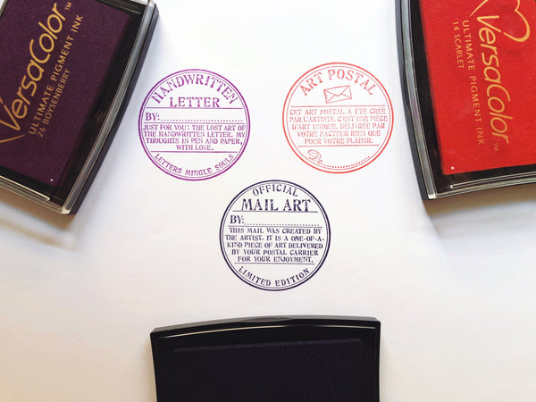 Mail Art and Handwritten Letter Rubber Stamps