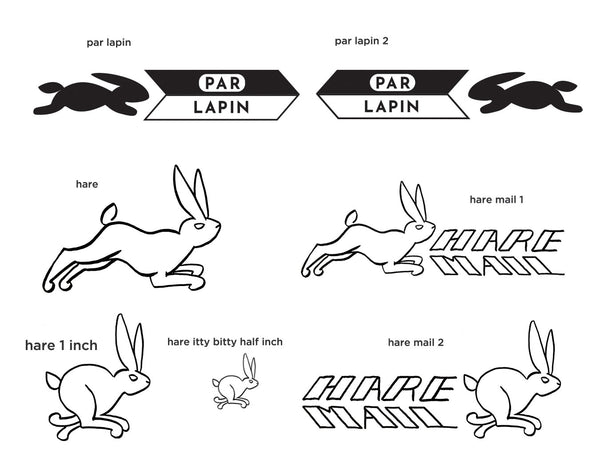 DONOVAN RABBIT RUBBER STAMPS