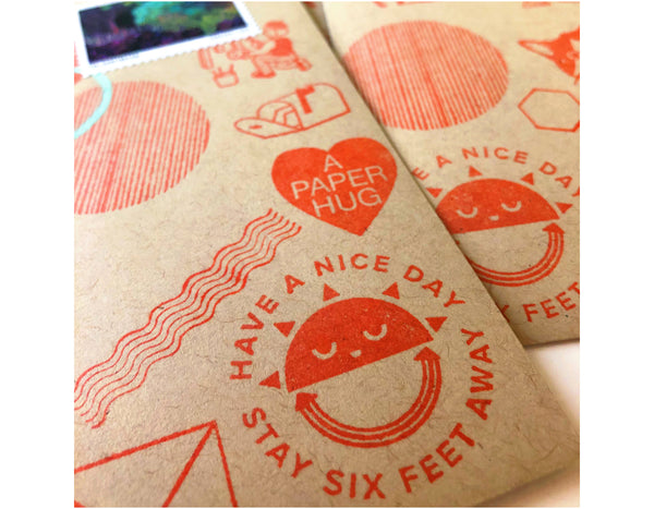 Social Distancing Rubber Stamps