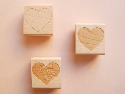 Heart Rubber Stamps