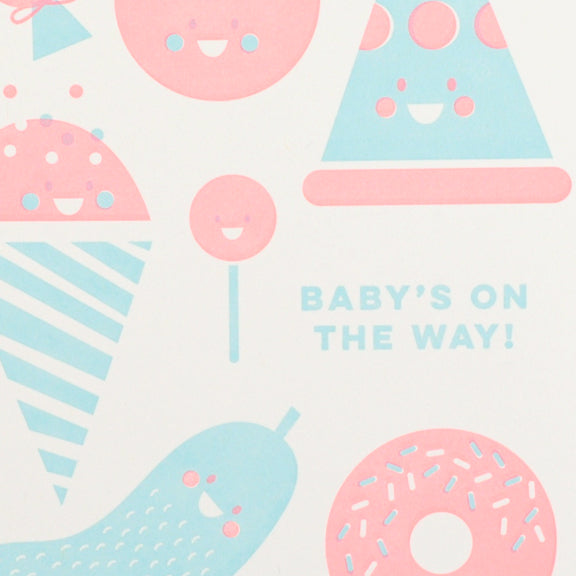 BABY CRAVING PREGNANCY LETTERPRESS CARD