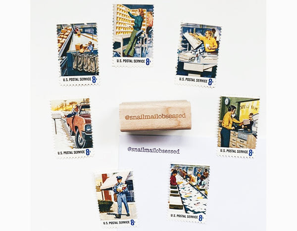 CUSTOM INSTAGRAM HANDKE RUBBER STAMP