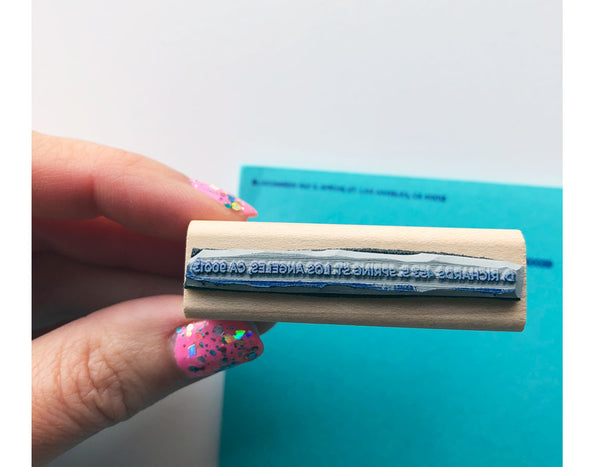 Mini and itty bitty return address stamps