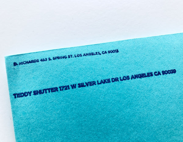 Mini and itty bitty return address stamps