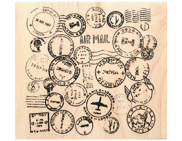 Snail Mail and Art Themed Rubber Stamps