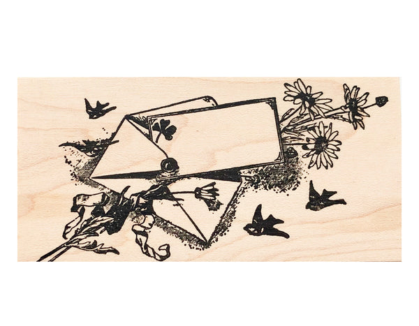 Snail Mail and Art Themed Rubber Stamps