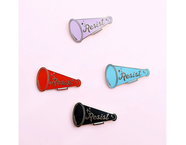 Resist enamel pin