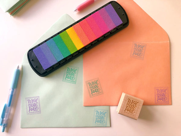 Mail More Love Rubber Stamps