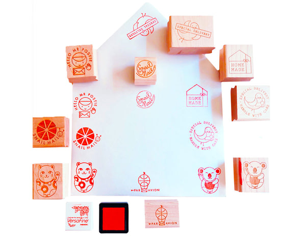 Snail Mail Book Rubber Stamps