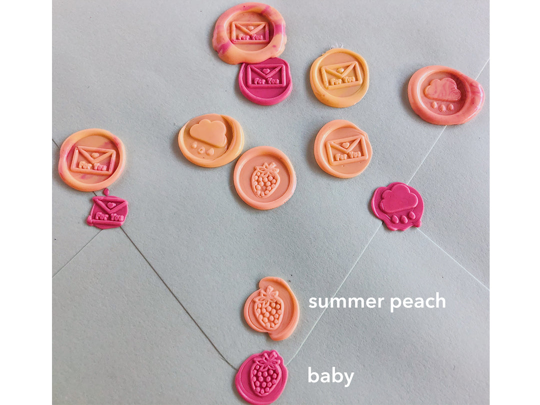 Light Peach Sealing Wax Beads