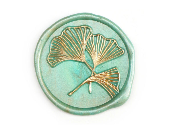 beautiful ginkgo wax seal by mister robinson