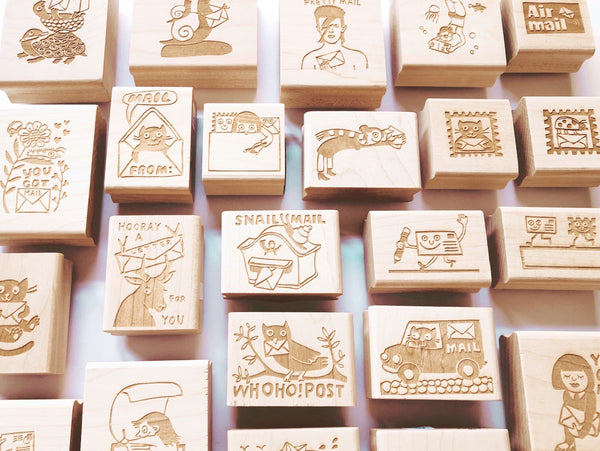 EXTRA SPECIAL MAIL THEME RUBBER STAMPS FROM GERMANY