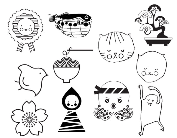 NEW MICHELLE MACKINTOSH RUBBER STAMPS