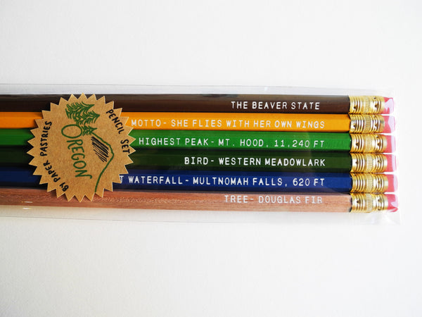 Paper Pastries Oregon Pencil Set