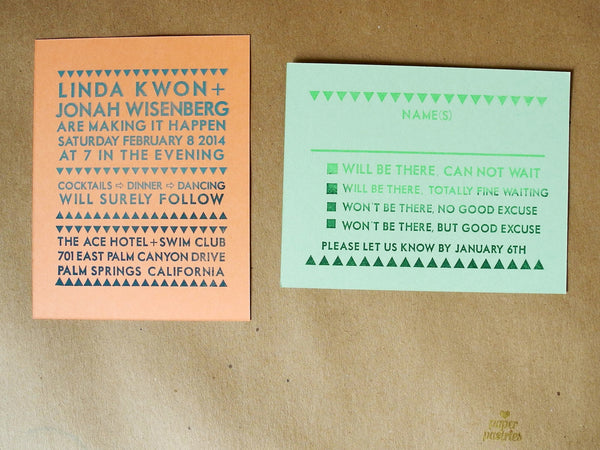 DIY Ace Invitation Custom Rubber Stamps