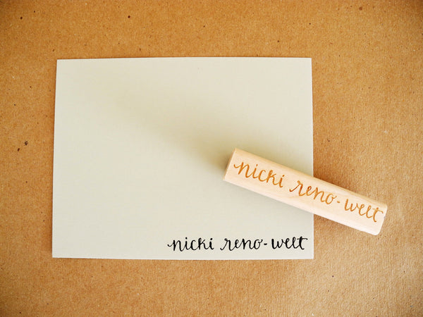 Personalized Calligraphy Name or Address Stamp