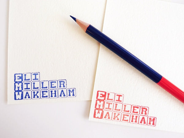 New Personalized Baby Block Stationery