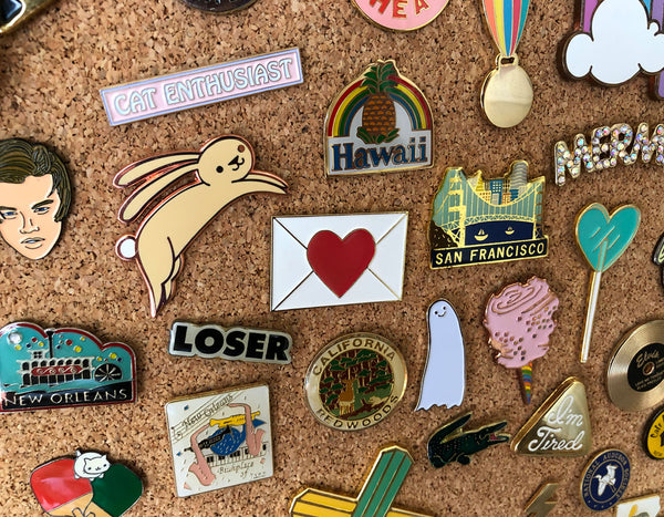 SALE Enamel Pins Wooden Pins Acrylic Pins