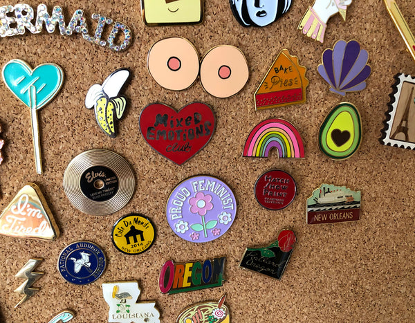 SALE Enamel Pins Wooden Pins Acrylic Pins