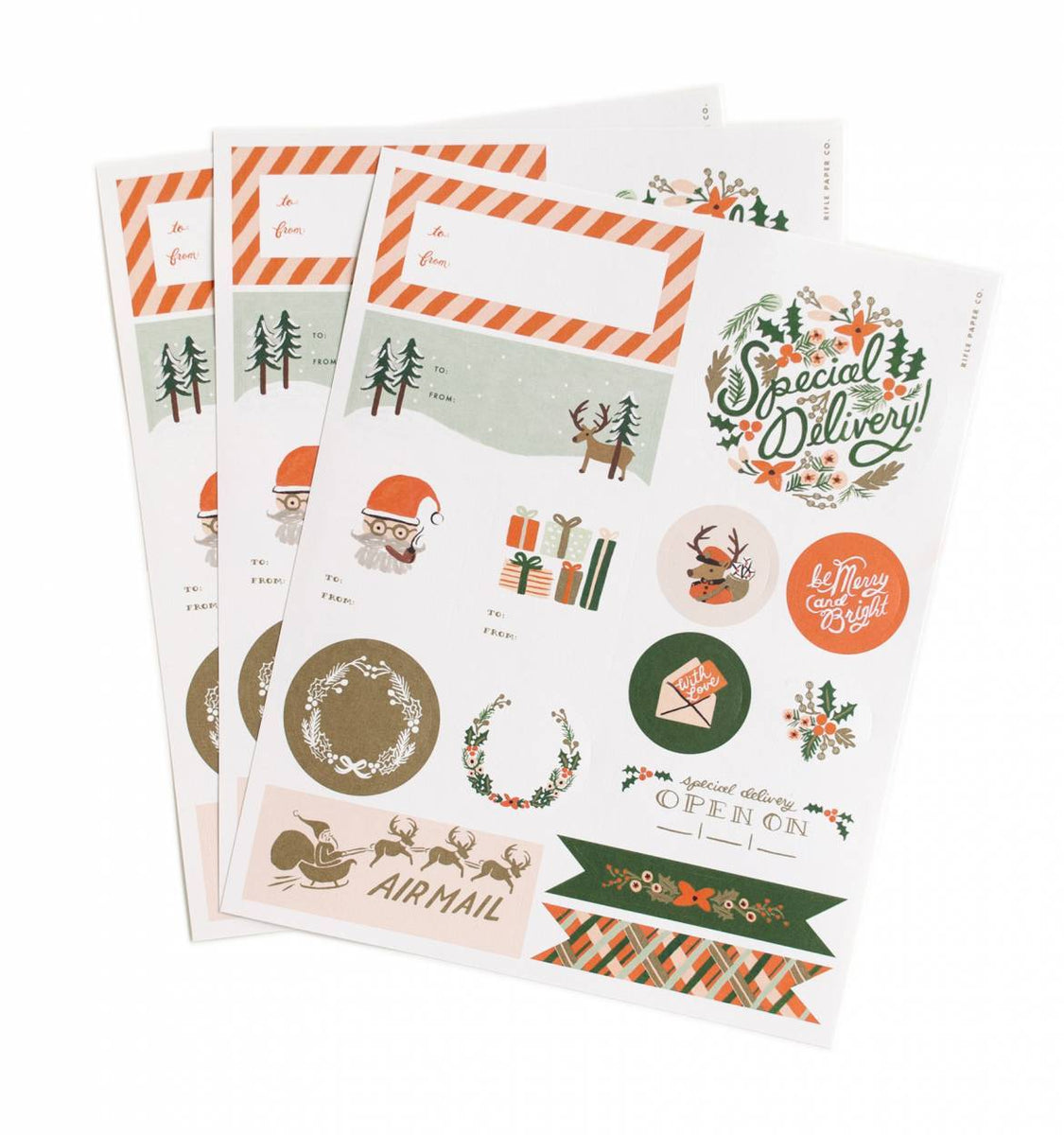 Winter Holiday Gift Stickers – Paper Pastries