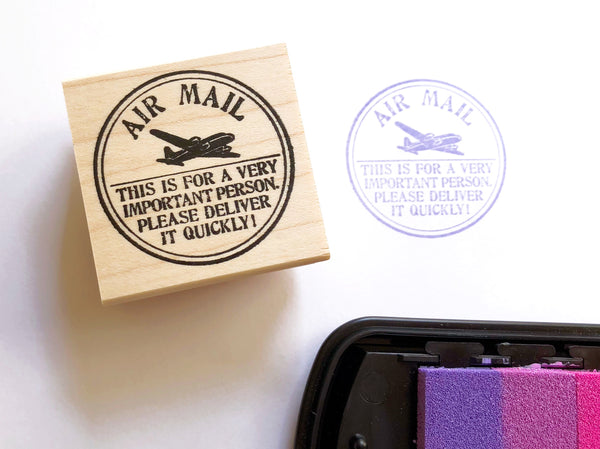 Round Letter Seal Rubber Stamps