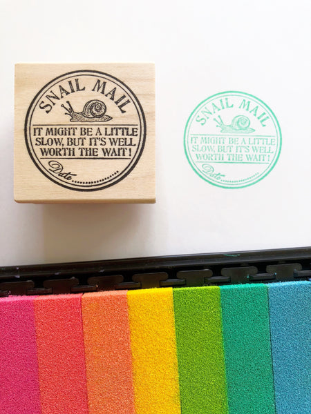 Round Letter Seal Rubber Stamps