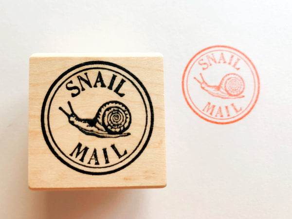 Round Snail Mail Stamps