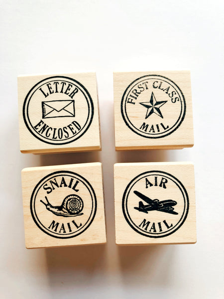 Round Snail Mail Stamps